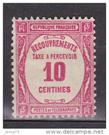 N° 56 Taxes 10c Rose : Timbre Neuf Légère Trace De  Charnière Impéccable - 1859-1959 Mint/hinged