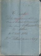 POMPONNE THORIGNY PARIS 1823 ACTE DE VENTE DE TERRES PAR LA FAMILLE LE BAS DE COURMONT 13 PAGES : - Manuscripts