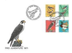 Switserland - 1971 - FDC Pro Juventute - - Gru & Uccelli Trampolieri