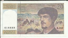 Fr/2 - VINGT FRANCS 1993 - 20 F 1980-1997 ''Debussy''