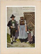 Autriche - Lienz - CPM  Année 1952 Sur  Carton  Légérement Collée FAMILLE  En Costume Du Pays - Lienz