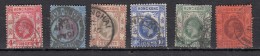 Hong Kong  Edouard VII Divers  6 Valeurs - Unused Stamps