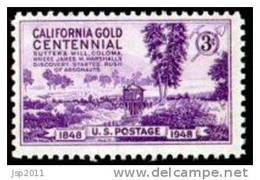 USA 1948 Scott 954, California Gold Centennial Issue, MNH (**) - Nuovi