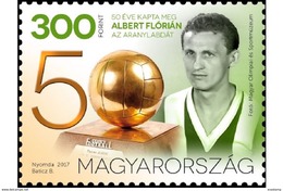 HUNGARY-2017. Albert Florian, 50th Anniversary Of The Awarded Golden Ball / Soccer / Sport MNH!! - Nuevos