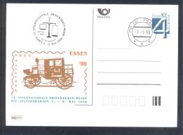 Czech Republic 1998 Postal Stationery Card: Carriage; International Briefmarken Messe Essen - Sonstige (Land)