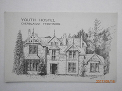 Postcard Youth Hostel Caerblaidd Ffestiniog Artist Signed M E Downs Art Card [ YHA Interest ] My Ref  B11643 - Merionethshire