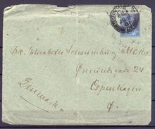 1901 , GRAN BRETAÑA , SOBRE CIRCULADO ENTRE EDINBURGO Y COPENHAGUE , LLEGADA - Brieven En Documenten