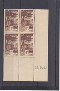 MAROC  " COINS DATES "  12 5 42     Neuf Sans Charniere   1F Brun - Unused Stamps