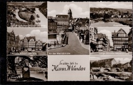 Hann Münden - S/w Mehrbildkarte 12 - Hannoversch Münden
