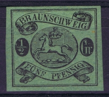 BRAUNSCHWEIG  Mi Nr 10 A Very Light Hinged /part Gum - Brunswick