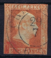 PREUSSEN  Mi Nr 13  Obl./Gestempelt/used  1859 + Rot Stempel - Afgestempeld