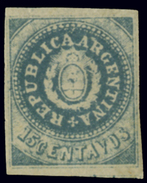 ARGENTINA 1861 15 C. (Mi. 6) NO GUM - Usados