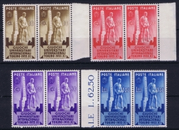 Italy: Sa 341 - 349  Mi Nr 448 - 451 Postfrisch/neuf Sans Charniere /MNH/** 1933 Pairs Sheetmargins - Mint/hinged