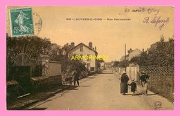 CPA  AUVERS SUR OISE Rue Parmentier - Auvers Sur Oise