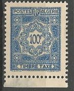 ALGERIE TAXE N° 48  NEUF** LUXE SANS CHARNIERE / MNH - Impuestos