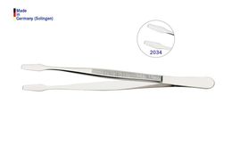 Lindner Pinzette (Solingen), Vernickelt, 120 Mm, Mit Geraden Schaufeln +++ NEU OVP +++ (2034) - Stamp Tongs, Magnifiers And Microscopes