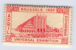 Brussels 1935 Universal Exhibition - Erinnophilie - Reklamemarken [E]