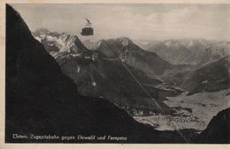 Zugspitzbahn  Gegen Ehrwald Und Fernpass 1952 ( Carte Photo ) - Ehrwald