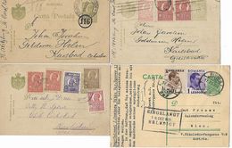 1920/1935 - ROMANIA,4 Post Karte, 2 Scan - Lettres & Documents