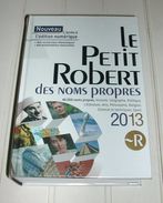 Livre Book Le Petit Robert Des Noms Propres 2013 - Dictionnaires