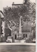 CPSM La Valette - Place Léopold Maurel - La Fontaine (avec 2 CV Camionnette Et Magasins) - La Valette Du Var