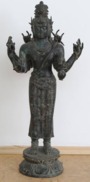 Shiva 17/18 Jh. China Skulptur, Bronze, Sculpture Antik COA - Bronzi