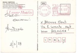 LUXOR HOTE'IS CART. PANORAMA COPACABANA RIO DE JANEIRO - Franking Labels