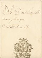 PREFILATELIA. Comunidad Valenciana. SOBRE. 1848. Correo Interior De VALENCIA. Marca De Franquicia COLEGIO DE ABOGADOS DE - ...-1850 Voorfilatelie