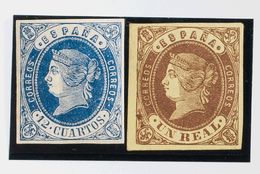 ISABEL II. Isabel II. 16 De Julio De 1862. * 59, 61. 12 Cuartos Azul Y 1 Real Castaño. MAGNIFICOS. (Edifil 2018: 149&eur - Andere & Zonder Classificatie