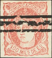 GOBIERNO PROVISIONAL. º 108s. 100 Mils Castaño Rojo. SIN DENTAR (barrado). MAGNIFICO Y EXTREMADAMENTE RARO, RESEÑADO SIN - Andere & Zonder Classificatie