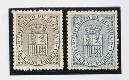 I REPUBLICA. Escudo De España. (*) 141/42. Serie Completa. Excelente Centraje. MAGNIFICA. (Edifil 2018: 35,5€) - Andere & Zonder Classificatie