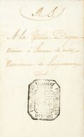 CORREO CARLISTA. SOBRE 1838. SORAVILLA (ANDOAIN, GUIPUZCOA) A SAN SEBASTIAN (circulada Durante La I Guerra Carlista). Ma - Andere & Zonder Classificatie