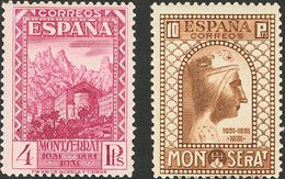 II REPUBLICA. Montserrat. ** 636/49. Serie Completa. Muy Bien Centrada. MAGNIFICA. Cert. CEM. (Edifil 2018: 3125€) - Andere & Zonder Classificatie