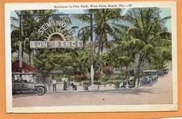 West Palm Beach FL 1920 Postcard - West Palm Beach