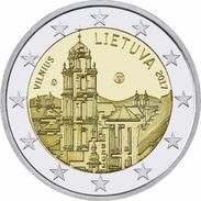 LITUANIA  LIETUVA LITHUANIA 2€   2.017  2017  "Vilna (VILNIUS) Capital De La Cultura "  BIMETALICA  SC/UNC   T-DL-1 - Lithuania