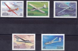 RUSSIE-URSS Avion, Avions, Plane. Planes, Yvert N°4974/78 ** MNH - Vliegtuigen