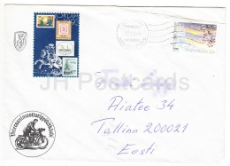 Finland - Cover - Sent To Estonia Tallinn 1999 - Motorbike - Helsingfors - Christmas - Lettres & Documents