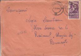 MINER'S DAY, STAMP ON COVER, 1951, ROMANIA - Storia Postale