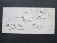 AD Preussen 1857 Stempel R2 Spremberg Stempel L1 Andrae! Dienstpost Königl. Kreisgericht Spremberg - Storia Postale