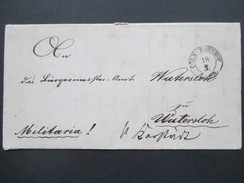 Altdeutschland Preussen 1871 K2 Cöln Bahnhof Nach Watersloh. Militaria! Interessanter Inhalt?? - Lettres & Documents