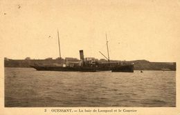 OUESSANT*** ILE D OUESSANT *** LE COURRIER DANS LA BAIE DE LAMPAUL*** - Ouessant