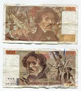 D17 France 100 Francs "" DELACROIX "" 1991 " 204 " - 100 F 1978-1995 ''Delacroix''