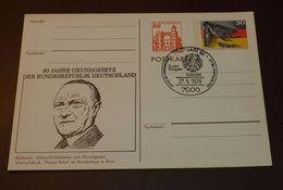 Cover Privatganzsache  Brief   Grundgesetz Adenauer 1979   #cover3797 - Privatpostkarten - Gebraucht