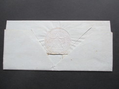 Altdeutschland / Vorphila 1835 Papiersiegel Grafschaft Schaumburg. Stempel L2 Rinteln 28 Octo Nach Bückeburg - Storia Postale