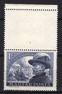 HUNGARY 1950. Josef Bem Special : Empty Field + Stamp, MNH (**) - Variétés Et Curiosités