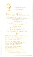 Devotie - Devotion - Communie Communion - Francine Wittevrouw - Scherpenheuvel 31/03/1963 - Comunioni