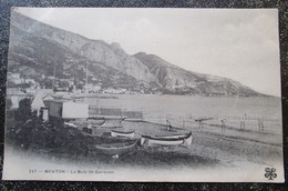 Menton La Baie De Garavan Cpa Timbrée 1903 - Menton