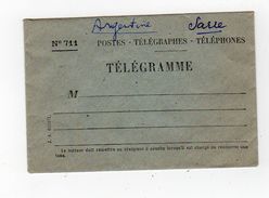 Sept17     79302   Télégramme   N° 711  Petite Lettre - Telegraph And Telephone