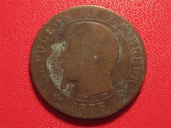 5 Centimes Napoléon III 1855 BB Strasbourg Ancre 2473 - 5 Centimes