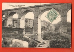 MNV-23  Bédarieux Pont Du Chateau, Cachet Frontal 1905 - Bedarieux